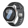Gear S3 NVTH KRD-135 22mm Silikon Kordon Strap Kayış - Midnight Blue-Siyah