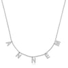 ​Gümüş Annem Yazılı Bayan Kolye