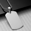 Gümüş Asker Plakası Kolye