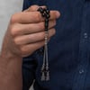 Gümüş Püsküllü 9 mm Rus Oltusu Tesbih