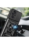 Honor 200 Pro Uyumlu Kılıf Magnetik Standlı Kamera Korumalı NVTH Sürgülü Vega Kapak-Mavi