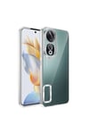 Honor 90 Kılıf Kamera Korumalı Logo Gösteren NVTH Omega Kapak - Siyah