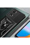 Honor 90 Uyumlu Kılıf Magnetik Standlı Kamera Korumalı NVTH Sürgülü Vega Kapak-Mavi
