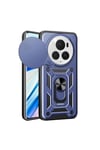 Honor Magic 6 Pro Uyumlu Kılıf Magnetik Standlı Kamera Korumalı NVTH Sürgülü Vega Kapak-Mavi