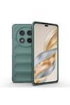 Honor Magic 7 Lite Kılıf Esnek TPU Oyuklu Arka Yüzey Tasarımlı NVTH Etnik Silikon Kapak - Koyu Yeşi