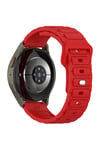 Huawei GT2 46mm NVTH KRD-132 22mm Silikon Kordon Strap Kayış - Kırmızı