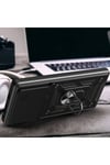 Huawei Pura 70 Pro 5G Kılıf Magnetik Standlı Kamera Korumalı NVTH Sürgülü Vega Kapak - Siyah