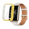 Huawei Watch Fit 2 NVTH Watch Gard 02 Koruyucu Silikon - Gold