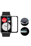 Huawei Watch Fit NVTH PMMA Pet Saat Ekran Koruyucu - Siyah