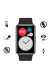 Huawei Watch Fit NVTH PMMA Pet Saat Ekran Koruyucu - Siyah
