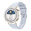 Huawei Watch GT5 Pro 42mm Uyumlu NVTH KRD-129 Silikon Kordon Strap Kayış-Buz Mavisi