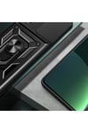 İnfinix Hot 30 Kılıf Magnetik Standlı Kamera Korumalı NVTH Sürgülü Vega Kapak - Mavi