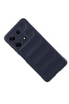 İnfinix Note 30 4G Kılıf Esnek TPU Oyuklu Arka Yüzey Tasarımlı NVTH Etnik Silikon Kapak - Siyah