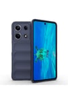 İnfinix Note 30 4G Kılıf Esnek TPU Oyuklu Arka Yüzey Tasarımlı NVTH Etnik Silikon Kapak - Siyah