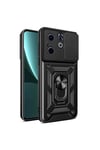 İnfinix Smart 8 Kılıf Magnetik Standlı Kamera Korumalı NVTH Sürgülü Vega Kapak - Mavi