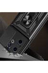 İnfinix Smart 8 Kılıf Magnetik Standlı Kamera Korumalı NVTH Sürgülü Vega Kapak - Mavi