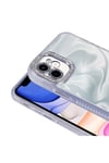 iPhone 11 Kılıf Airbagli Parlak Taş Detay Tasarımlı NVTH Esila Kapak - Pembe