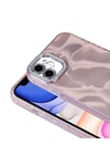 iPhone 11 Kılıf Airbagli Parlak Taş Detay Tasarımlı NVTH Esila Kapak - Pembe