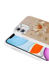 iPhone 11 Kılıf Çiçek Desenli Parlak Taşlı Sert Silikon NVTH Garden Kapak - Colorful