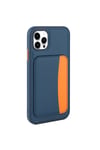 iPhone 11 Kılıf Kartlıklı NVTH X-Kart Silikon Kapak - Siyah