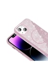 iPhone 11 Kılıf Magsafe Şarj Özellikli Parlayan Simli NVTH Okso Kapak - Derin Mor