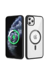 iPhone 11 Pro Max Kılıf Magsafe Wireless Şarj Özellikli Silikon NVTH Ege Kapak - Pembe