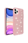 iPhone 11 Pro Max Uyumlu AiHTTgli Parlak Tasarımlı NVTH Snow Kılıf-Pembe