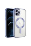 iPhone 11 Pro Max Uyumlu Kamera Korumalı Magsafe Wireless Şarj Özellikli NVTH Demre Kılıf-Lila