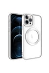 iPhone 11 Pro Max Uyumlu Magsafe Wireless Şarj Özellikli NVTH Setro Silikon-Gümüş