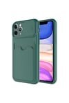 iPhone 11 Pro Uyumlu NVTH Kartix Kılıf-Koyu Yeşil