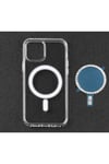 iPhone 11 Pro Uyumlu NVTH Tacsafe Wireless Kılıf-Renksiz