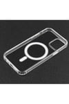 iPhone 11 Pro Uyumlu NVTH Tacsafe Wireless Kılıf-Renksiz