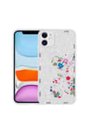 iPhone 11 Uyumlu Desenli Sert Silikon NVTH Mumila Kılıf-White Bear