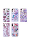 iPhone 11 Uyumlu Desenli Simli Sert NVTH İnka Kılıf-NO3