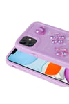 iPhone 11 Uyumlu Kabartma Figürlü Parlak NVTH Toys Silikon Kılıf-Pembe