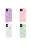 iPhone 11 Uyumlu Kabartma Figürlü Parlak NVTH Toys Silikon Kılıf-Pembe