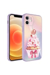 iPhone 11 Uyumlu Kamera Korumalı Desenli Sert Silikon NVTH Epoksi Kılıf-NO11