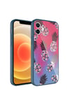 iPhone 11 Uyumlu Kamera Korumalı Desenli Sert Silikon NVTH Epoksi Kılıf-NO3