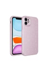 iPhone 11 Uyumlu Kamera Korumalı Simli Lüks NVTH Koton Kılıf-Lavendery Gray