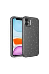iPhone 11 Uyumlu Kamera Korumalı Simli Lüks NVTH Koton Kılıf-Gri
