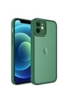 iPhone 11 Uyumlu Kamera Korumalı Transparan NVTH Post Kılıf-Koyu Yeşil