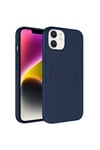 iPhone 11 Uyumlu Magsafe Wireless Şarj Özellikli Pastel Renk Silikon NVTH Plas Kılıf-Lacivert