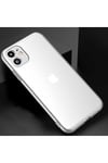 iPhone 11 Uyumlu NVTH Kamera Korumalı Süper Silikon Kılıf-Renksiz