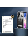 iPhone 11 Uyumlu Standlı Şeffaf Silikon NVTH L-Stand Kılıf-Renksiz