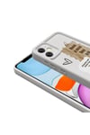 iPhone 12 Kılıf Kamera Korumalı Baskılı Arka Yüzey NVTH Klas Kapak - Koyu Kahve