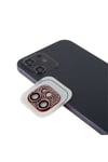 iPhone 12 Mini Uyumlu NVTH CL-08 Kamera Koruyucu-Kırmızı