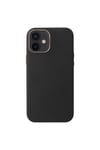 iPhone 12 Mini Uyumlu NVTH Leathersafe Wireless Kılıf-Siyah