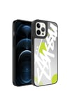 iPhone 12 Pro Max Uyumlu Aynalı Desenli Kamera Korumalı Parlak NVTH Mirror Kılıf-Yazı