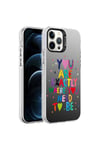 iPhone 12 Pro Max Uyumlu Desenli NVTH Silver Sert Kılıf-You