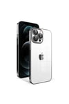 iPhone 12 Pro Max Uyumlu Kamera Korumalı Renkli Çerçeveli NVTH Garaj Kılıf-Siyah